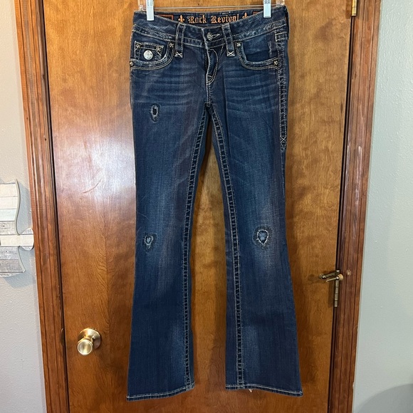 Rock Revival Janet Distressed Bootcut jeans - Picture 1 of 8
